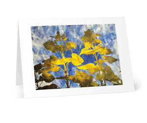 Sunflower Abstract I - Notecard