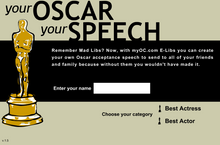 Load image into Gallery viewer, Oscar Speech Mad Libs  - Interactive content including animation
