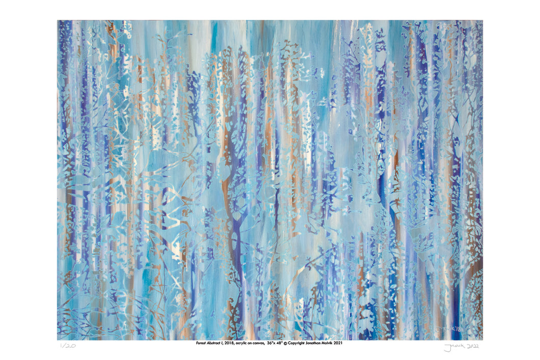 Forest Abstract I - Limited Edition Signed Print 12