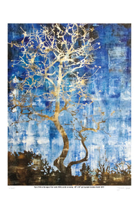 Tree of life on the edge of the world  - Limited Edition Signed Print 12" x 18"