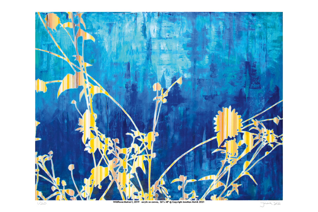 Wildflower Abstract I  - Limited Edition Signed Print 12