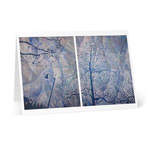 Winter Plane Tree Diptych  - Notecards (8 pcs)